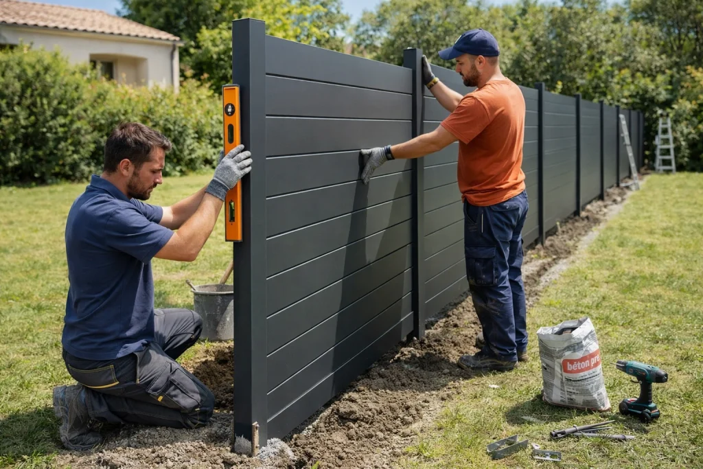 pose de clotures protech pere et fils